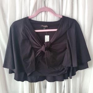 Trashy Diva black cape top size 14